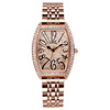 Fashionable swiss watch, starry sky, square quartz women's watch, steel belt, new collection