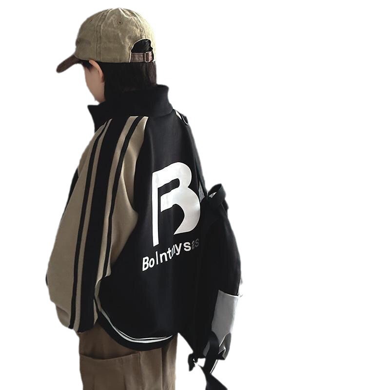 2024 New Loose Jacket, Spring and Autumn Versatile Cardigan, Boys' Handsome Hoodie, Baseball Jacket_voghion.com