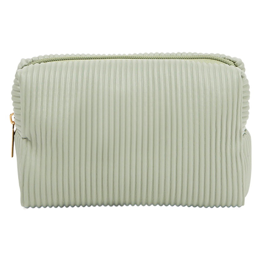 Pequeño cuadrado fresco viaje lavado almacenamiento portátil gran capacidad organizador bolsa PVC plisado impermeable cremallera bolsa de cosméticos