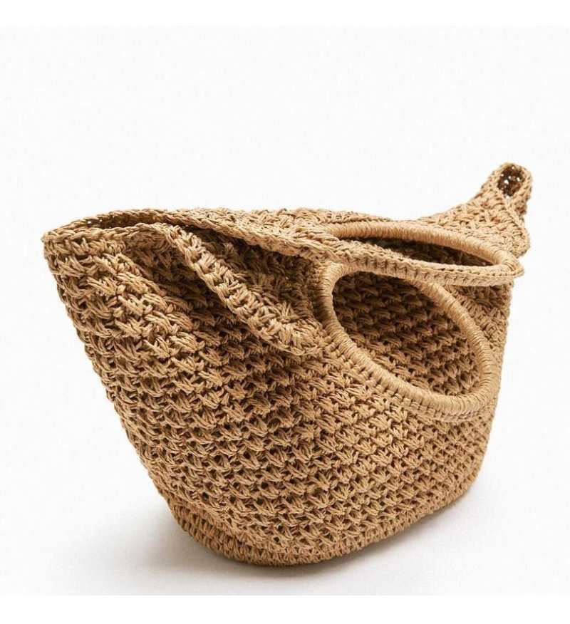 Women's Medium Straw Solid Color Elegant Square Open Straw Bag display picture 2