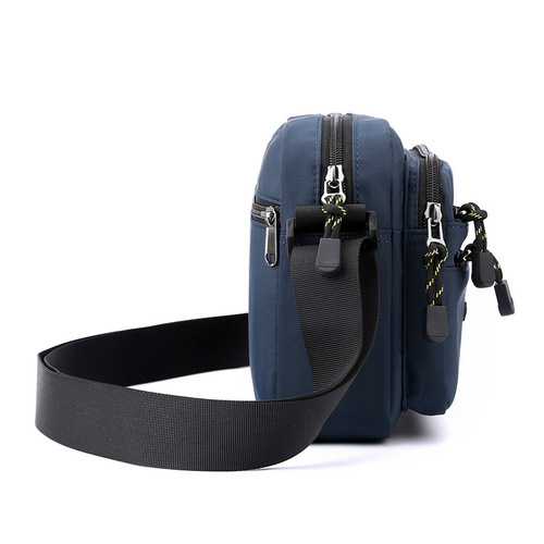 New Ooten Horizontal Multi-layer Men's Oxford Cloth Bag, Simple and Fashion, Single Shoulder Crossbody Bag, Outdoor Trend Bag 63738#