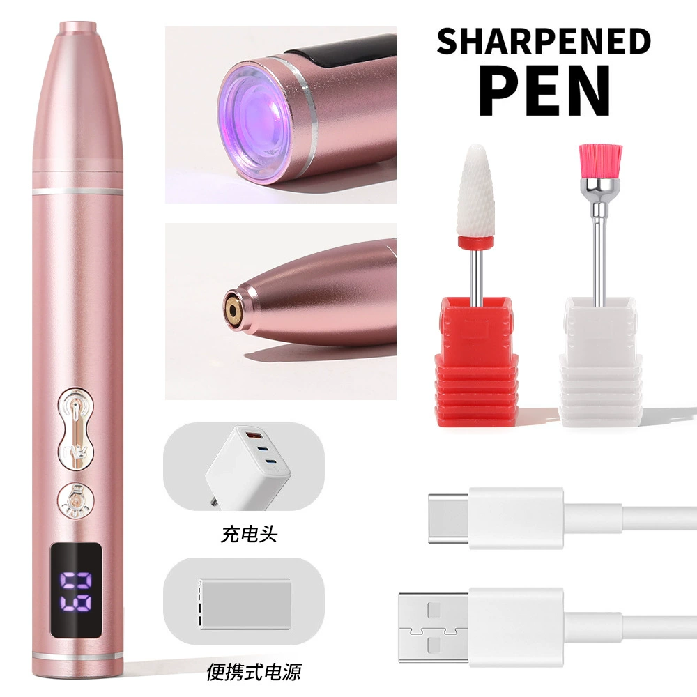 Electric Nail Drill Machine, multi-model sanding/milling kit, USB portable, 0.6 kg