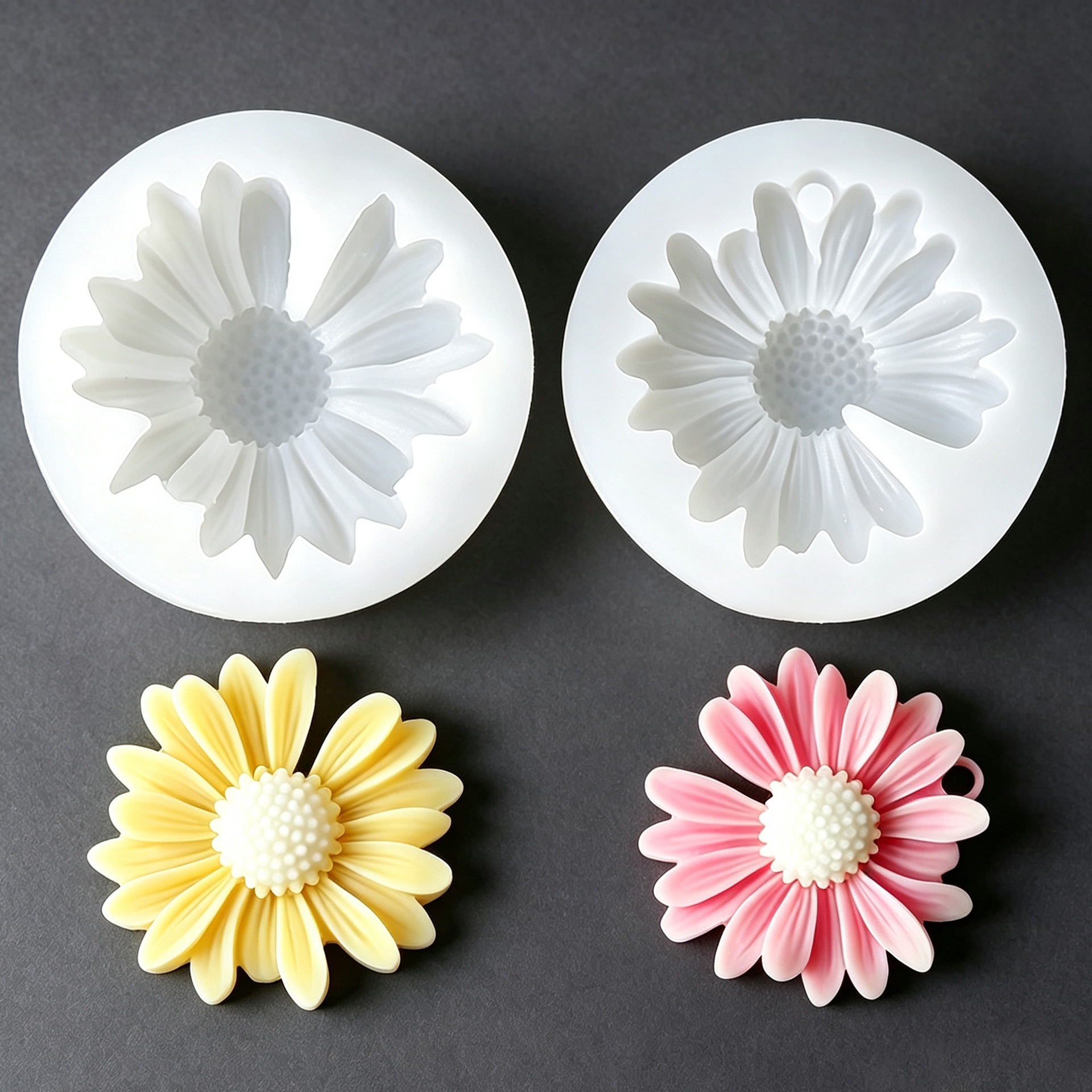 Daisy Flower Sunflower Silicone Mold Fondant Chocolate Cake Decoration Mold