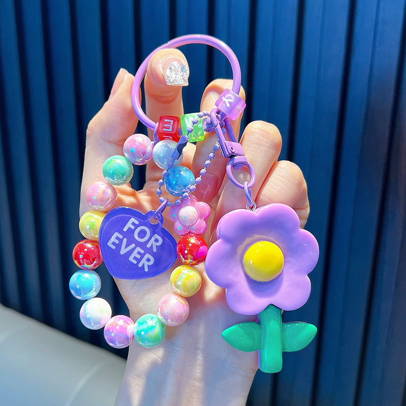 Cuentas de asiento osos colgantes de llaves de bolsos acrílicos exquisitos colgantes de llaves de automóvil colgantes pequeños regalos al por mayor