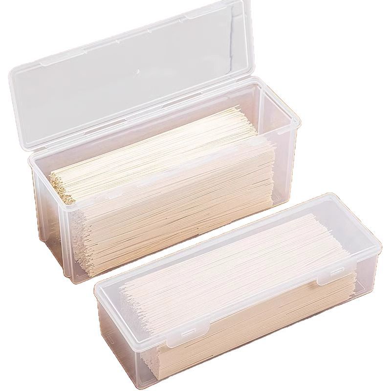Caja de almacenamiento de fideos Refrigerador de plástico rectangular Cocina Caja sellada de grado alimenticio Caja de conservación fresca Caja de fideos con tapa
