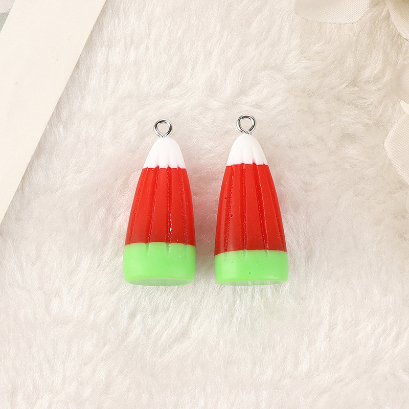 Venta caliente transfronteriza tridimensional Halloween maíz Candy pendientes collar llavero