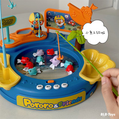Genuine Korean Bolele Diaoyutai Multifunctional Early Education Puzzle Dual-purpose Fishing Tray Children's Parent-child Fun Toy