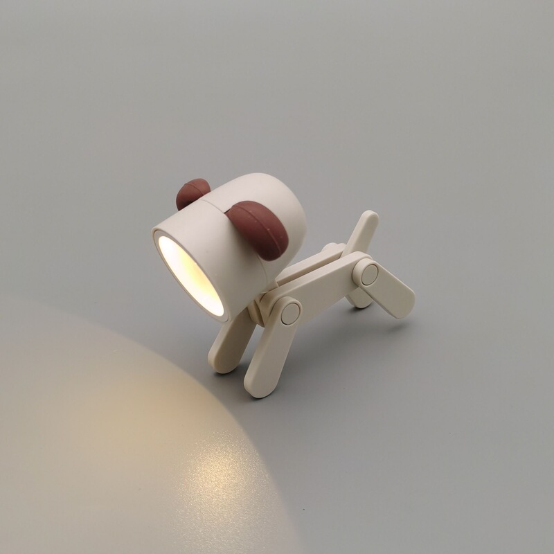 かわいいペットのかわいいミニテーブルランプインデスクトップクリエイティブ装飾品学生寮の寝室のベッドサイド睡眠子犬ナイトライト|undefined