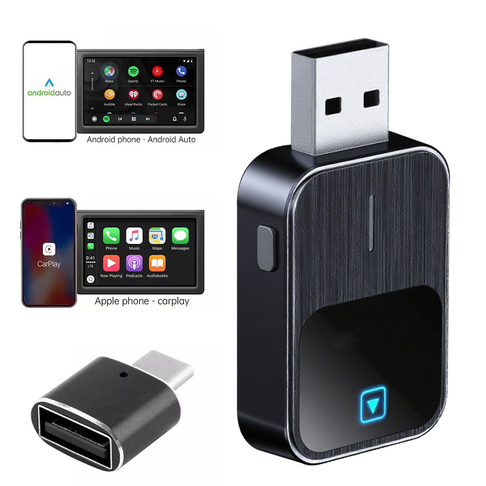 2026 New Car Wireless Carplay Box Android Two-In-One Car Adapter Car Connectivity