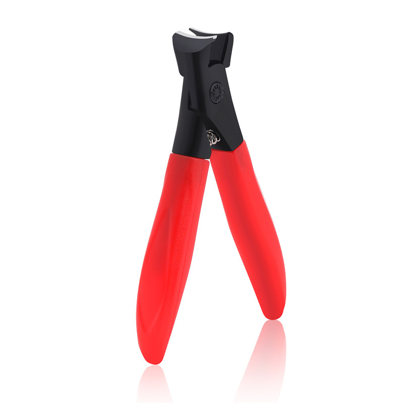 Herramientas de uñas de acero inoxidable de boca ancha cortaúñas anti-salpicaduras cortaúñas multifuncional gran apertura tijeras de uñas pieza de uñas