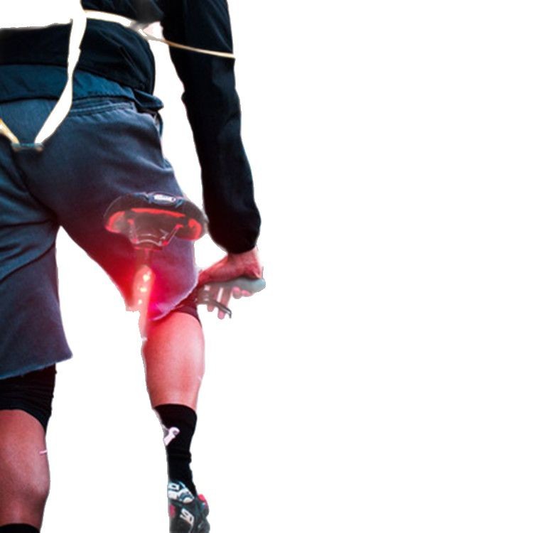 Cross-border de 360 grados de rotación USB luz de carga bicicleta luz trasera bicicleta de montaña luz de advertencia equipo de conducción nocturna