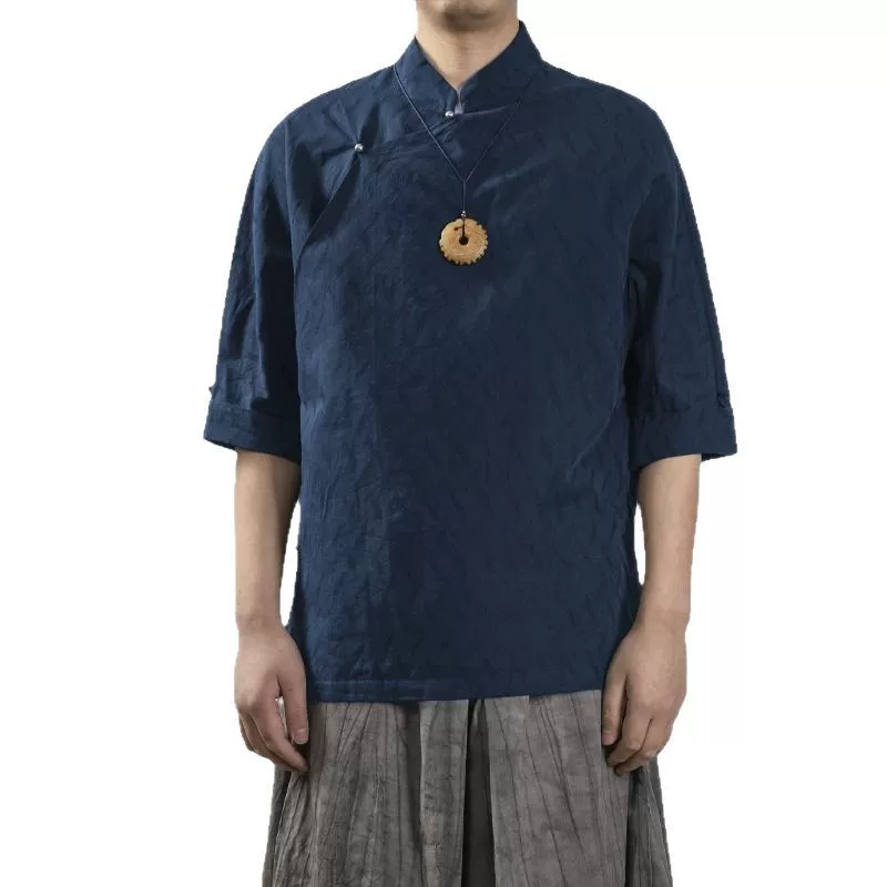 Летняя одежда, куртка в китайском стиле, с коротким рукавом