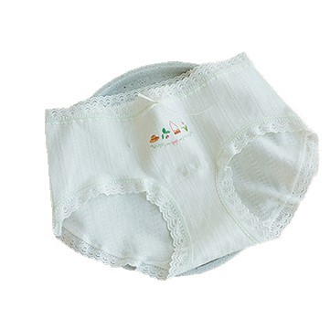 Pantalones interiores de encaje frescas y dulces, 10A de algodón antibacteriano, pantalones interiores de mujer, pantalones de mujer