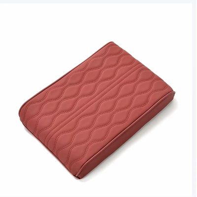 Car Armrest Box Pad Memory Armrest box - wine-red