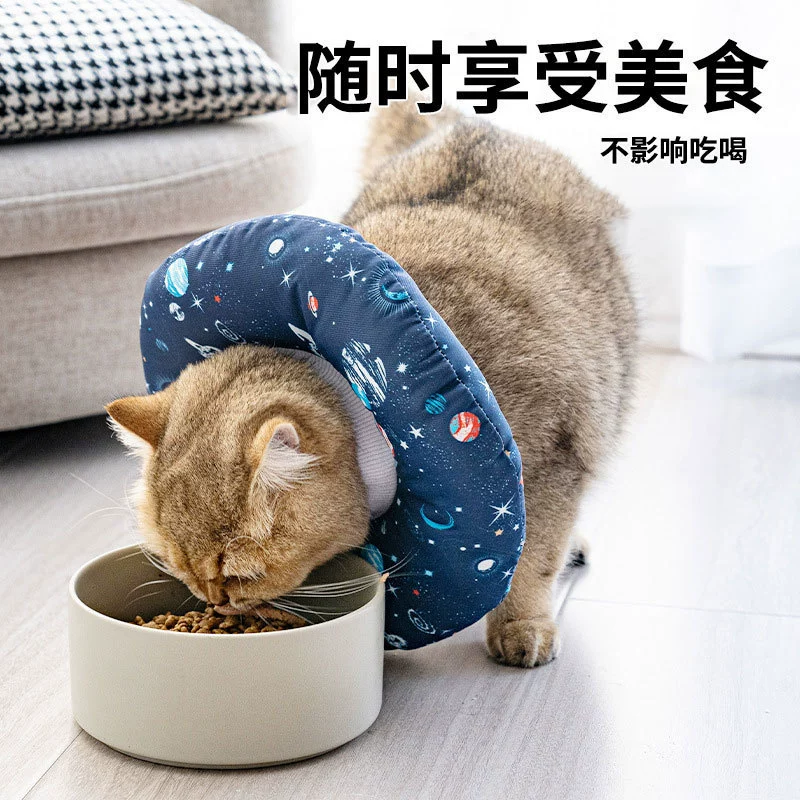 Кошачий ошейник Элизабет, собачий противолизать мягкому наколочнику Элизабет, стерилизация кошачьей шеи