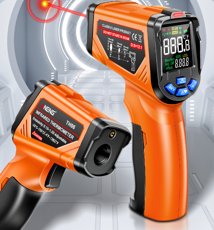 ANENG Industrial Temperature Gun - Black