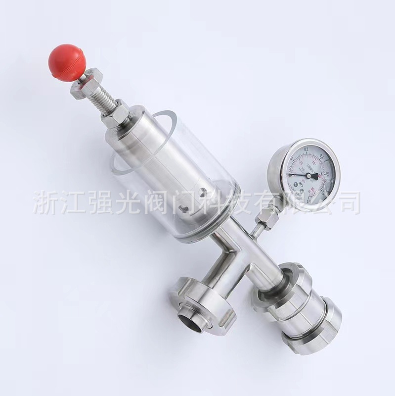 发酵罐卫生级水封阀，带二氧化碳接口水封排气阀，泄压阀，不锈钢
