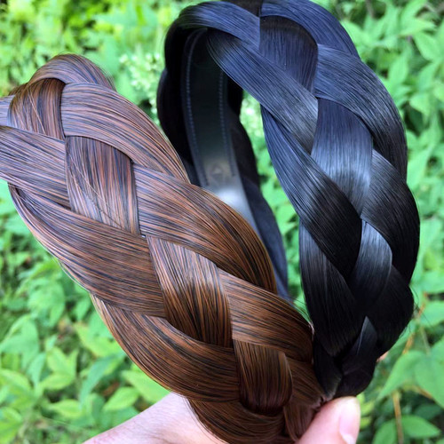 New product widened wig headband wig braid twist braid wig headdress wig cover white hair cover top hairpin