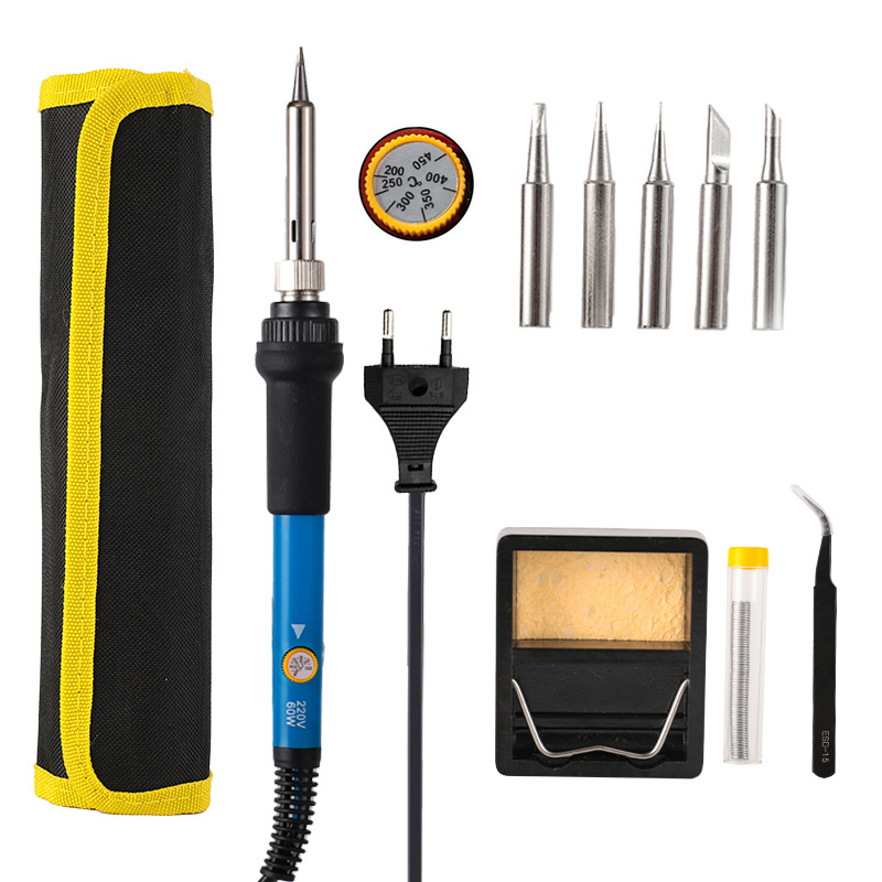 跨境60w 可调温内热电烙铁套装耐高温焊接工具电焊笔维修工具包