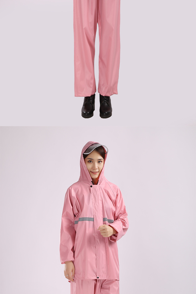 Zweiteiliger Damen-Regenmantel und Hose Vollschutz