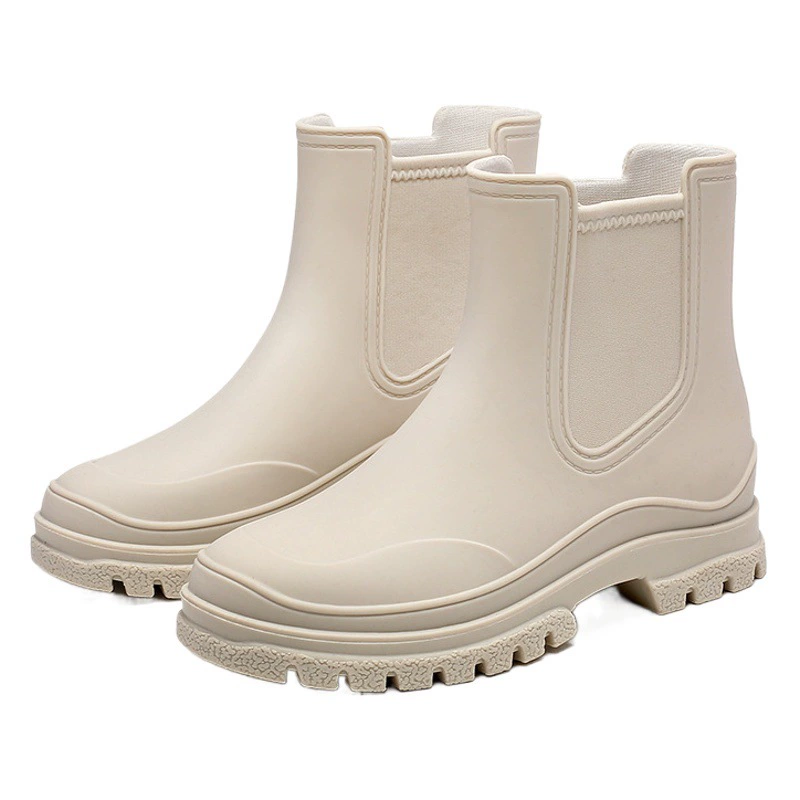 Трансграничная женская новая водная обувь пластиковая водонепроницаемая обувь на открытом воздухе рабочая дождевая обувь легкая нескользящая резиновая обувь кухонный набор обуви