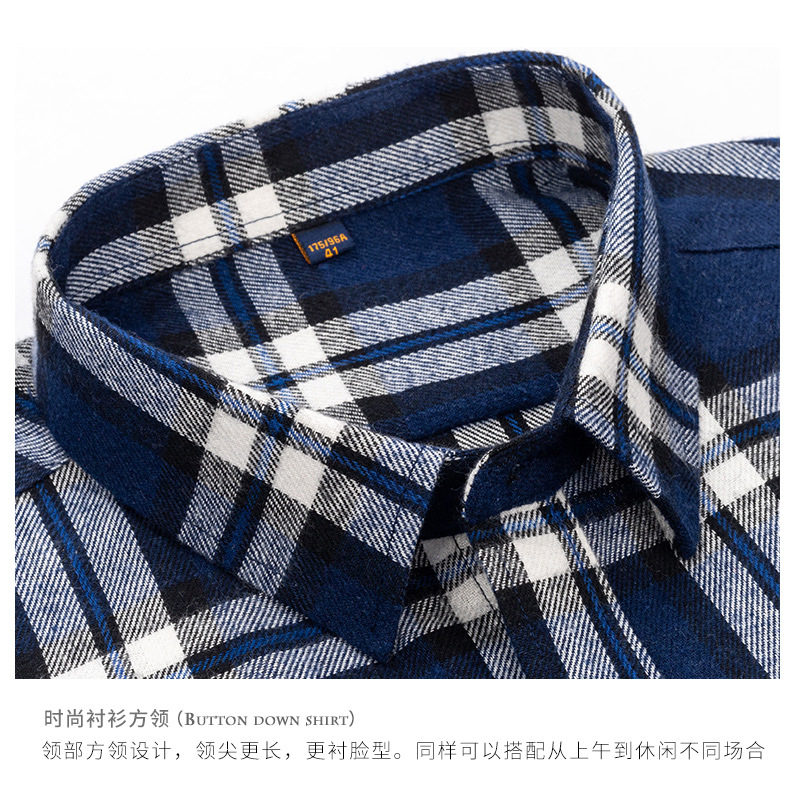 2024 primavera camisa a cuadros masculina americana retro camisa casual de algodón de manga larga ropa de hombre alta sensación masculina