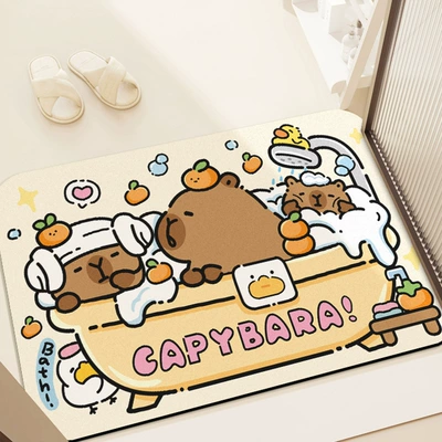 Avtomobil döşəmə paspasları – Mat, Easy-Care Floor Mat - yellow-background-card-4060cm-new-diatom-mud