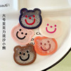 Big acrylic cartoon children's hair rope, hairgrip, with little bears, wholesale