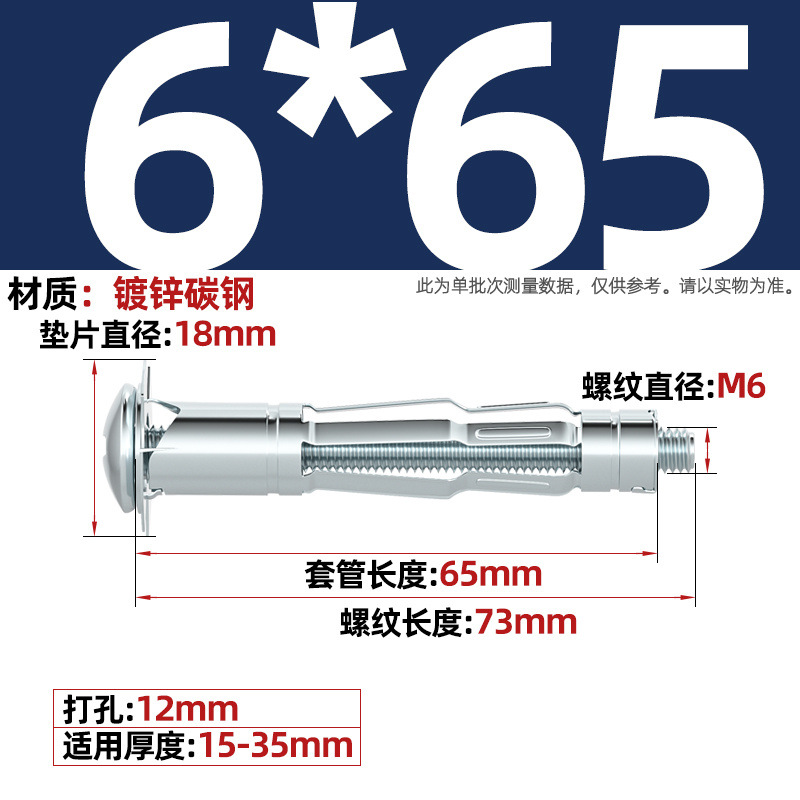 Болт расширительный Tianzhuo Hardware лепестковый M4*20