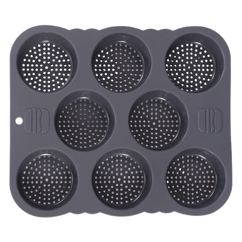 8-piece hamburguesa pan molde hogar baguette herramienta nuevo grado alimenticio silicona antiadherente baguette molde