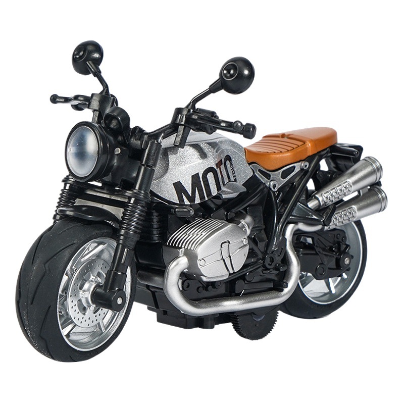 Motocicleta juguete niños simulación aleación motocicleta modelo carreras niños tire hacia atrás coche de juguete coche regalo