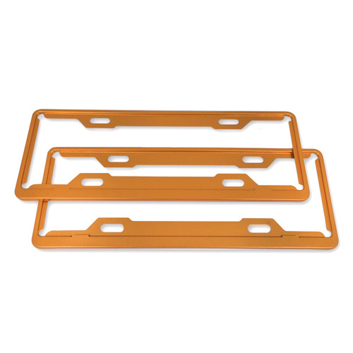 New Traffic Regulations Colored Aluminum Alloy License Plate Frame LOGO Silk Screen License Plate Frame License Plate Frame Thick Automotive Supplies