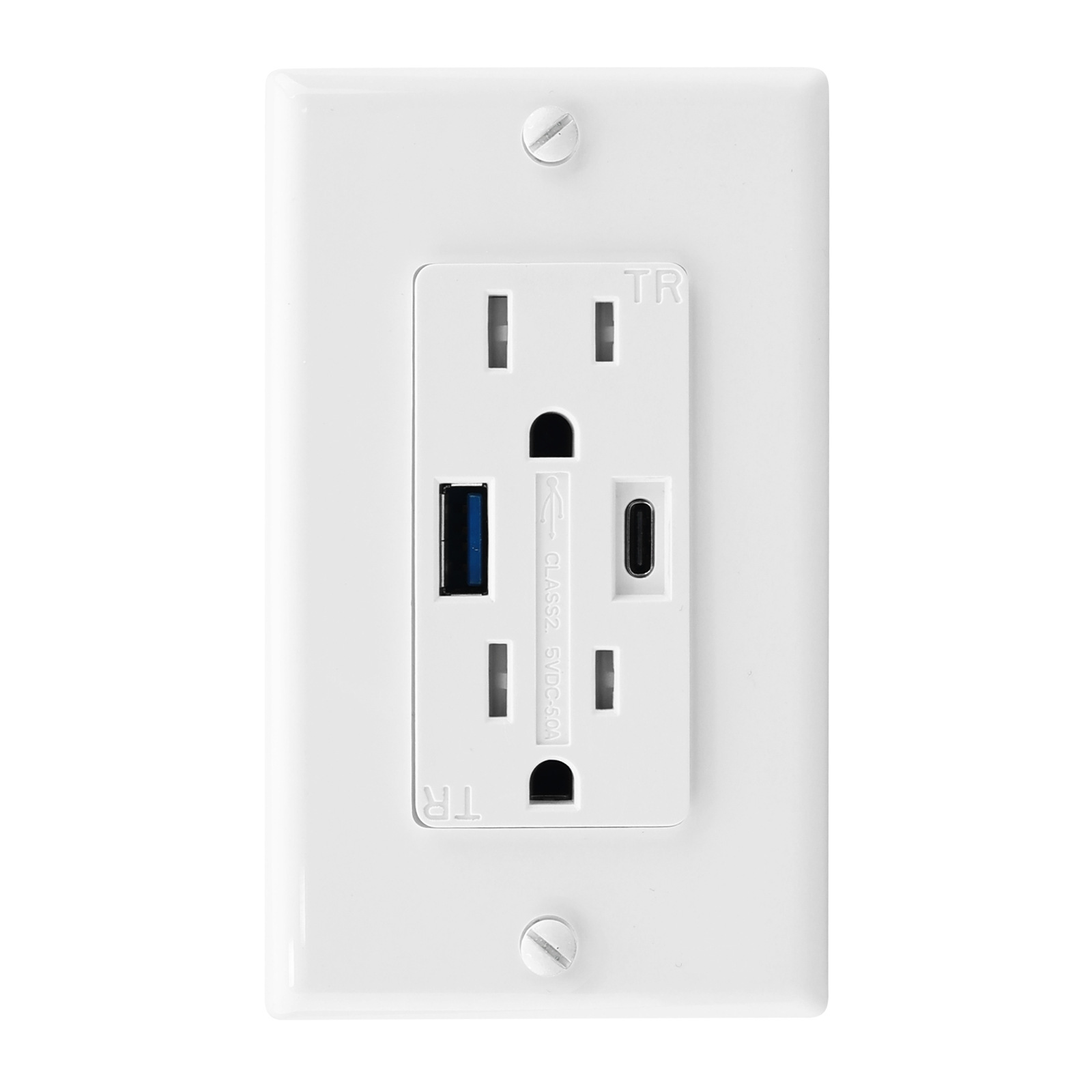 南美秘鲁委内瑞拉118型TR 5-20R 20A复位开关漏电保护插座 GFCI