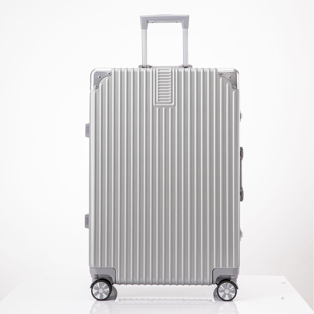[Fábrica de selección estricta] 20 maletas de aluminio, maletas de tracción, 24 maletas de estudiantes, hombres y mujeres, gran capacidad 28