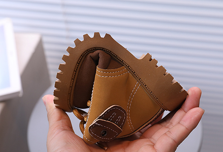 Botas de algodão com pelúcia para crianças meninos e meninas_voghion.com