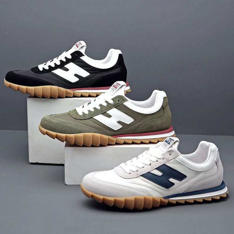 Dexun Shoes Men's Shoes Fabric Forrest Shoes 2024 Summer and Autumn New Retro Soft Sole Men's Shoes Internet Celebrity Sports Casual Shoes_voghion.com