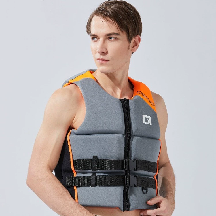 Профессиональная спасательная одежда для плавания для взрослых, жилет для водных лыж с большой плавучестью, портативный жилет для рыбалки, предотвращающий столкновения, рафтинг, серфинг для мужчин и женщин