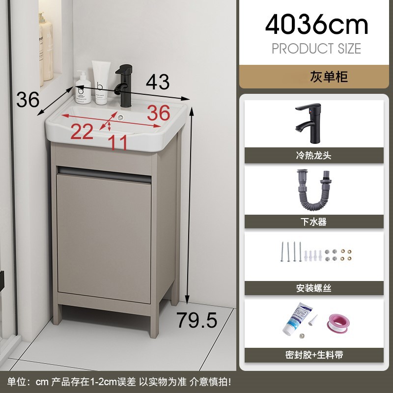 40 gabinete de lavabo de piso + grifo