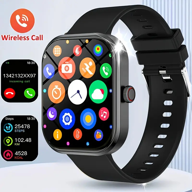 temu クロスボーダー人気スポーツ アウトドア スマートウォッチ D8 ツーインワン TWS Bluetooth 通話心拍数スポーツ睡眠