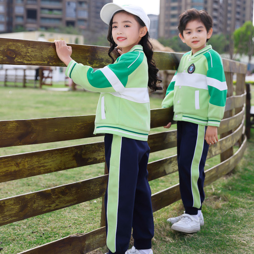 Student uniform set for spring and autumn, consisting of three pieces for children, class uniform, summer sportswear set for kindergartens