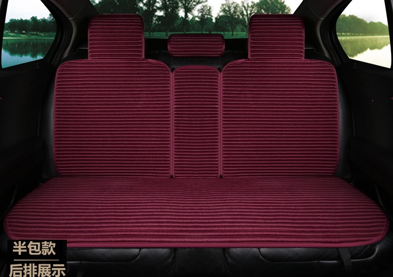 Suitable for all-season use, car seat covers, linen seat cushions, semi-enclosed seat pads, non-slip, full-coverage, health-promoting buckwheat shell for summer
