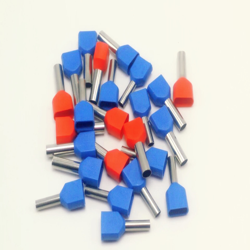 厂家直销 TE0510 双线管形预绝缘端头铜接 TE线耳 E形管 针形端子