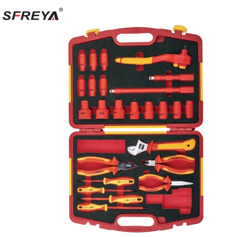 Herramienta de combinación de aislamiento sfreya Juego de 5 piezas Juego de destornillador de aislamiento de 7 piezas Juego de aislamiento de 23 piezas de 68 piezas