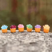 Симулятор мясистые маленькие горшечные diy микро-ландшафтные украшения для рабочего стола маленькие украшения куклы