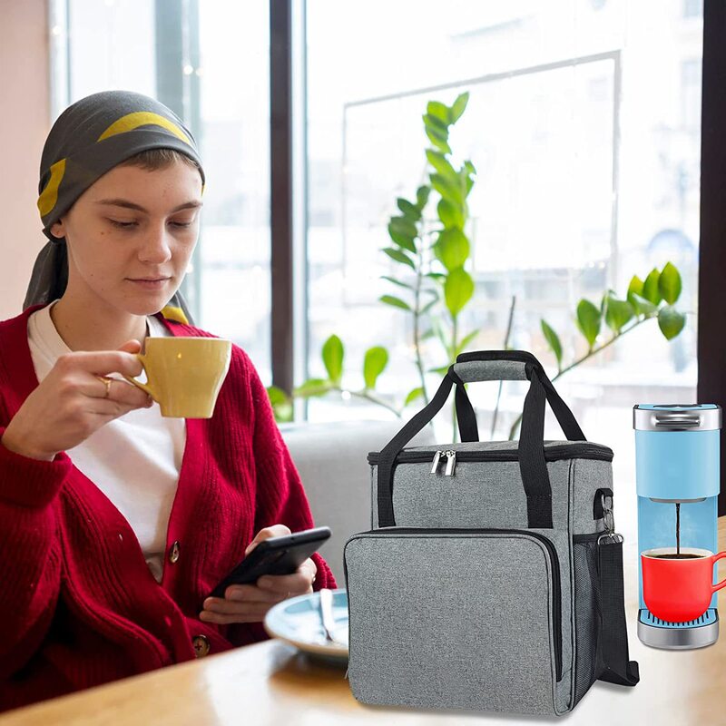 Coffee Maker Travel Handbag Single Order Coffee Station Organizer Pocket Handbag Travel Keurig Coffee Maker Bag