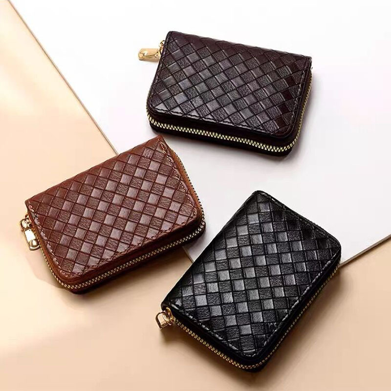 Fashion accordion multi-card slot card holder for men and women, anti-magnetic wallet, driver's license holder, large capacity zipper integrated bag