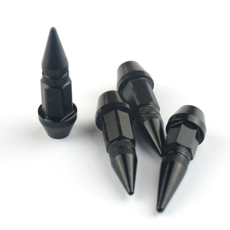 Универсальные колпачки клапанов с винтовой головкой для автомобилей, персонализированные модифицированные заостренные колпачки клапанов, универсальные для велосипедов и мотоциклов.