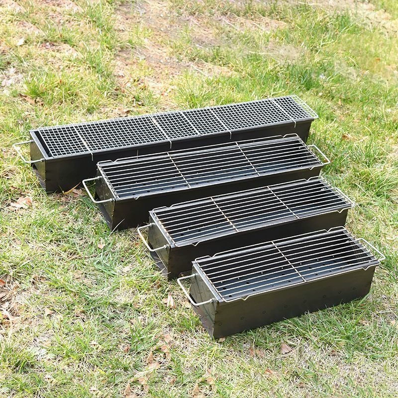 Коммерческая утолщенная печь складная печь для барбекю на открытом воздухе старомодный стенд из нержавеющей стали гриль сетка для домашнего гриля прямой маркетинг