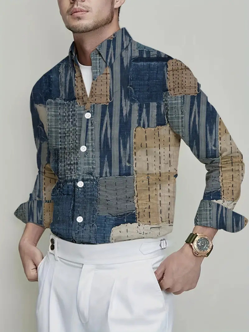 Comercio exterior europeo y americano Amazon 2025 nueva tendencia de la moda casual todo fósforo camisa de manga larga de alta calidad MB12