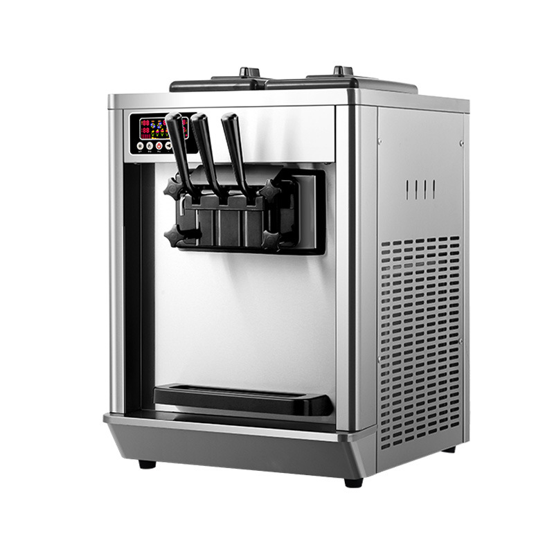 Máquina de helado comercial Guangli, máquina de helado suave, máquina automática de helado vertical de escritorio